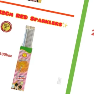 15 CM RED SPARKLERS